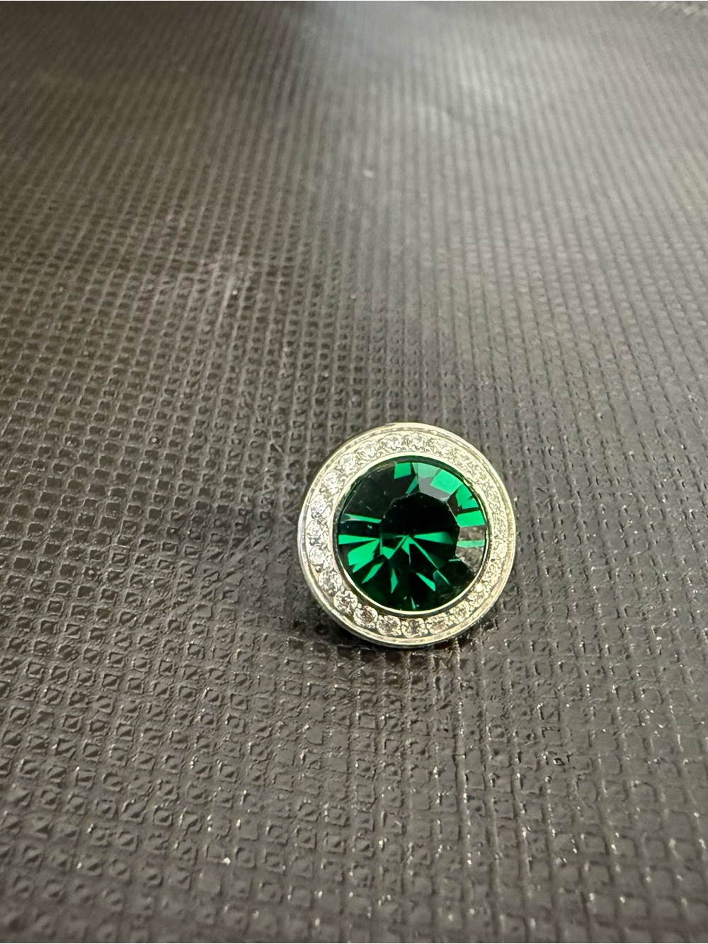 Qudo Topper: Tondo Deluxe 13mm- Emerald/Silver
